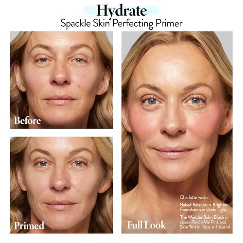 Laura Geller New York Spackle Primer - Hydrating Hyaluronic Acid Formula - Super Size 2 Fl Oz for Mature Skin