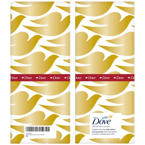 Dove Revitalizing Cherry Collection Gift Set – Fruit and Chia Milk Body Wash, Exfoliating Body Polish + Soap Bar (3 Piece Set)