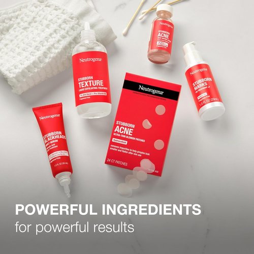 Neutrogena Stubborn Acne Spot Drying Lotion - Fragrance-Free Acne Treatment with 10% Sulfur & 4% Niacinamide, 1.0 fl. oz
