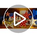 Tarpop 4 Pack White LED Star Marquee Wall Signs Battery Operated