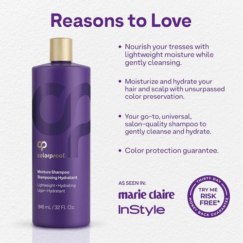 Colorproof Moisture Shampoo - Hydrating Sulfate-Free Formula for Color-Treated Hair | Mojito Mint Scent