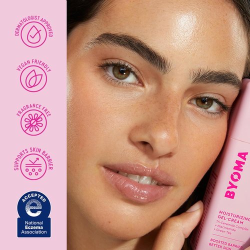 BYOMA Moisturizing Gel Cream - Barrier Repair Face Lotion with Niacinamide & Green Tea - 1.69 fl. oz