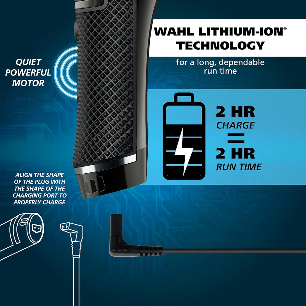 Wahl USA Pro Series Skeleton Style Trimmer - Cordless Lithium-Ion Beard & Hair Clipper | Near Zero Gap Blade