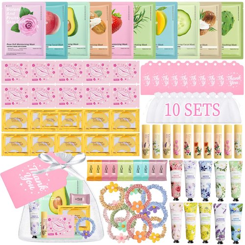 90Pcs Spa Skincare Set for Kids & Women,Skin Care Spa Kit for Girls Ages 8-12,Galentines & Valentines Day Gifts, Under Eye Patches, Lip Mask, Birthday Sleepover Party Supplies for Girls, Bulk Gifts