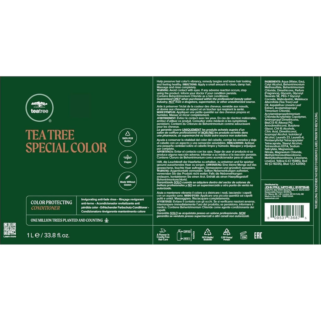 Tea Tree Special Color Shampoo & Conditioner Set - Protects Color-Treated Hair | 33.8 fl. oz.