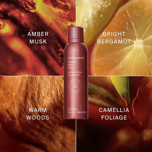 Living Proof Perfect Hair Day Dry Shampoo - Advanced Clean Formula, 5.5 oz | Limited Edition Velvet Amber Scent