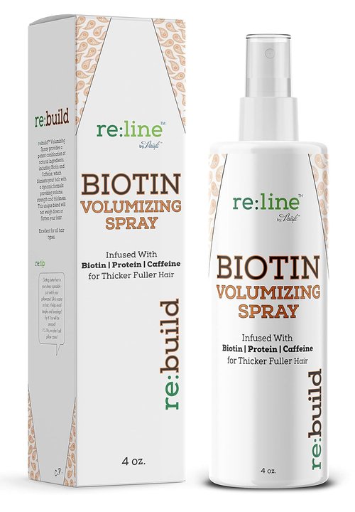 Biotin Volumizing Spray - Natural Hair Thickener for Fine Hair - Unisex Volumizer for Fuller Locks