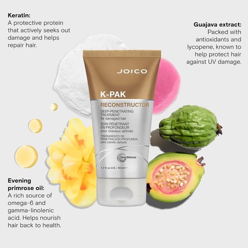 Joico K-PAK Reconstructor Treatment - Deep-Penetrating Repair for Severely Damaged Hair | Strengthen & Rebuild with Keratin & Arginine