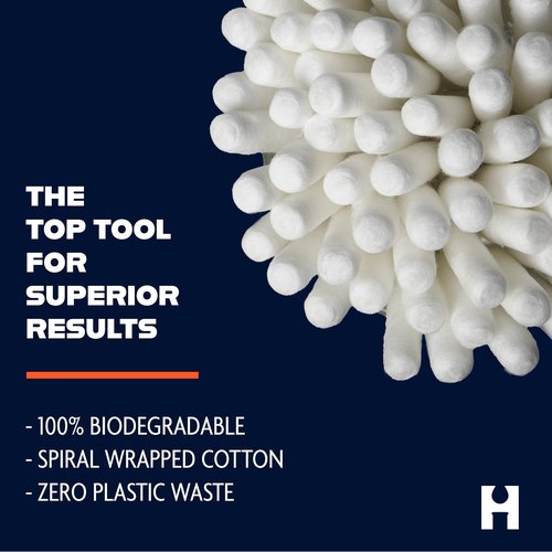TerpTitans – Pro Flex – Flexible 5-inch Cotton Swabs, 2-Pack — Barrel Tip For Max Absorption and Fine Point Tips For Tight Spaces