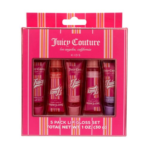 Juicy Couture Lip Gloss Set - 5 Vibrant Shades in Cute Packaging for Girls & Tweens