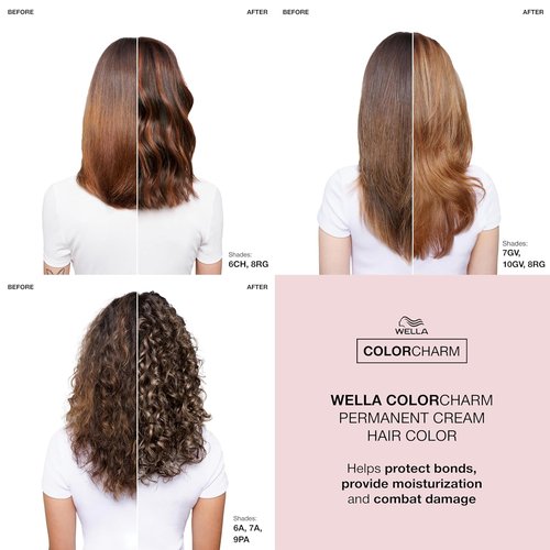 COLORCHARM Permanent Cream Hair Dye - Ash Blonde | 100% Gray Coverage | Vegan & Paraben-Free | 2 oz.