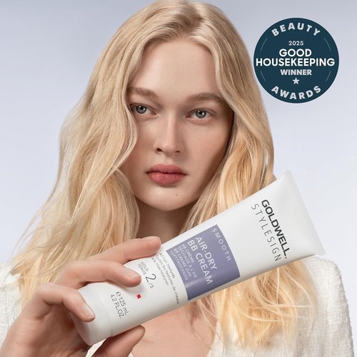 Goldwell StyleSign Air-Dry BB Cream - Lightweight Hair Styling Cream for Effortless Texture and Shine