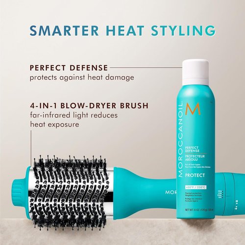 Moroccanoil Perfect Defense Heat Protectant - Full & Travel Size Bundle for Hair Protection