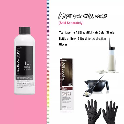 AGE Beautiful Gentle Creme Hair Developer - Long Lasting Color for Gray Coverage | Professional Salon Quality