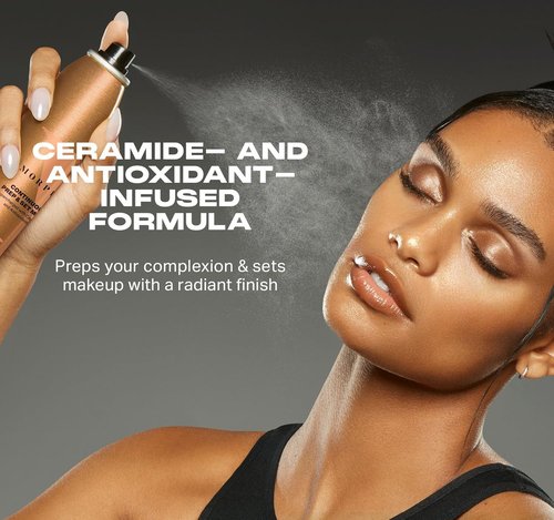 Morphe Jumbo Continuous Prep & Set Face Mist - Hydrating Makeup Setting Spray with Ceramides - 6.5 oz