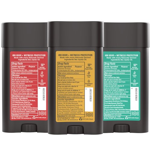 Every Man Jack Men’s Antiperspirant Deodorant Variety Pack – New & Improved Formula – Outdoor Inspired Scents - 48-Hour Odor & Sweat Defense– 2.6 oz (3 Pack)