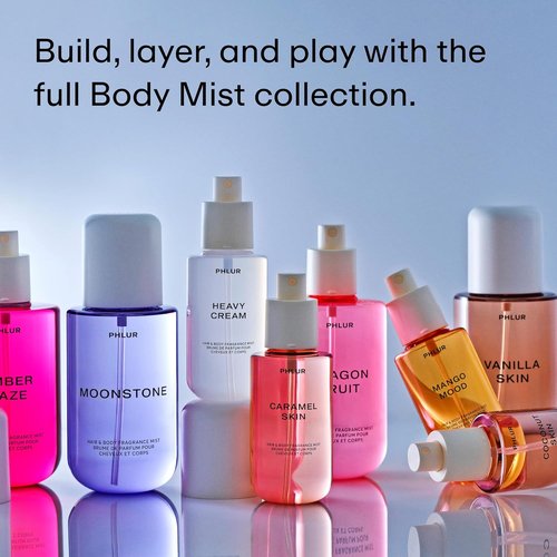 PHLUR Amber Haze Body Mist - 8 Fl Oz Hair & Body Perfume for Women | Amber, Vanilla & Jasmine Fragrance