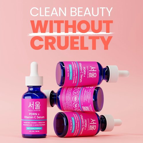 SeoulCeuticals PDRN Serum - Salmon DNA & Vitamin C Anti-Aging Skin Repair Booster | 1oz K-Beauty
