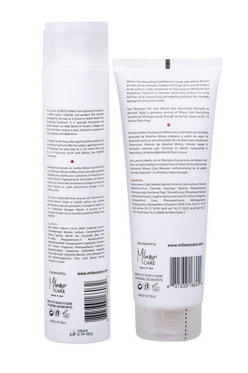 Milano Care, Hair, Keratin Nourishing Shampoo and Conditioner Set
