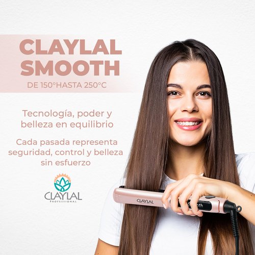 Hair Straightener Smooth Claylal Professional Ceramic Coated – 480°F High Heat, 1 1/4" Floating Plates, Keratin & Hair Treatment Sealing, Fast Salon-Quality Results.