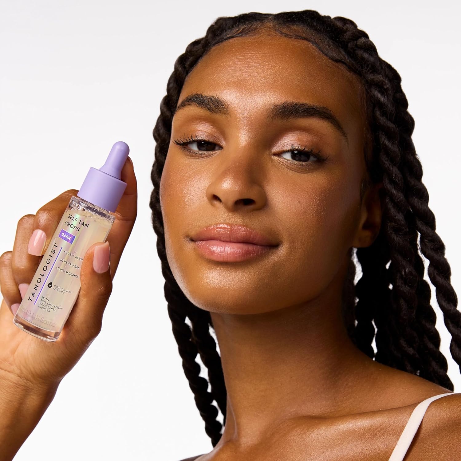 Tanologist Dark Self Tan Drops - Streak-Free Tanning Solution for Face & Body | Vegan, 1.01 fl. oz/30 ml