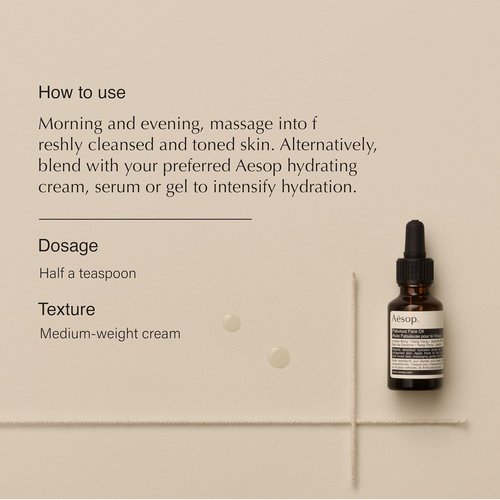 Aesop Fabulous Face Oil - Purifying Oil for Dull Skin | Hydrates & Balances | 0.8 oz / 25mL