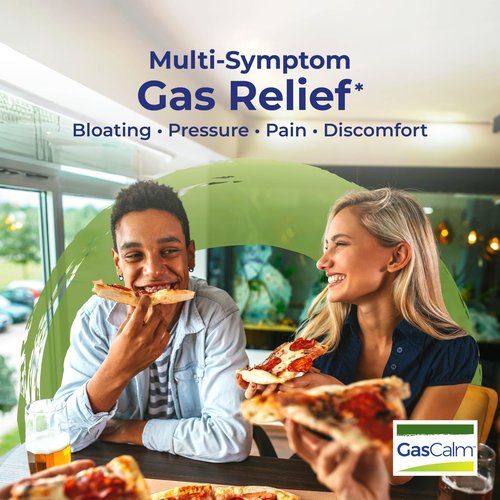 Boiron GasCalm Tablets for Relief from Gas Pressure, Abdominal Pain, Bloating, and Discomfort - 60 Count