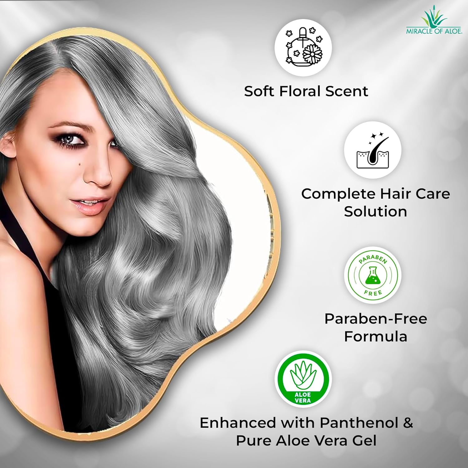 Softly Silver Shampoo - 2-in-1 Purple Restorative Formula for Gray Hair | Adds Luster & Bounce, 12 oz