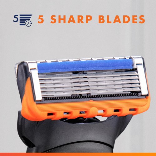 Gillette Fusion5 Power Razor Blades for Men, 5-Blade Razor Refills, 10 Count