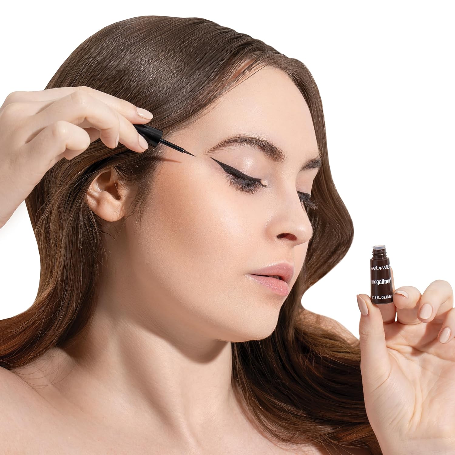 Wet n Wild MegaLiner Liquid Eyeliner - Intense Black Color for Bold Eye Looks
