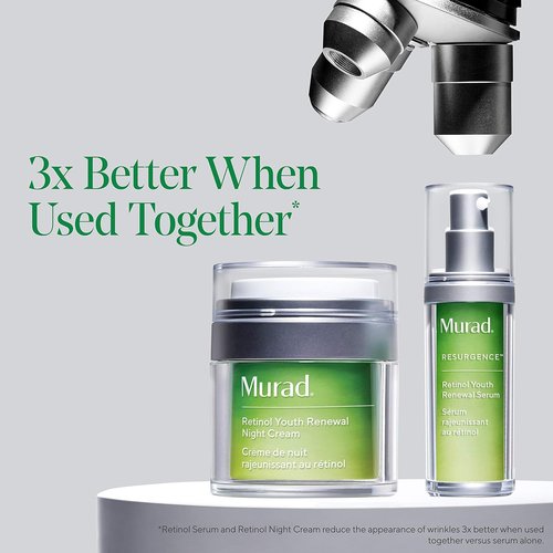 Murad Retinol Youth Renewal Serum - Fast-Acting Anti-Aging Treatment with Hyaluronic Acid | Reduces Wrinkles & Firms Skin