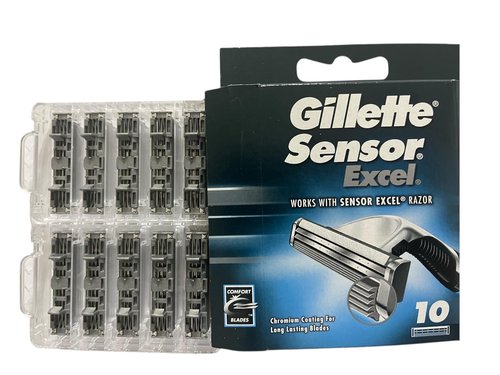 Gillette Sensor Excel Cartridges - 10 ct, Pack of 2