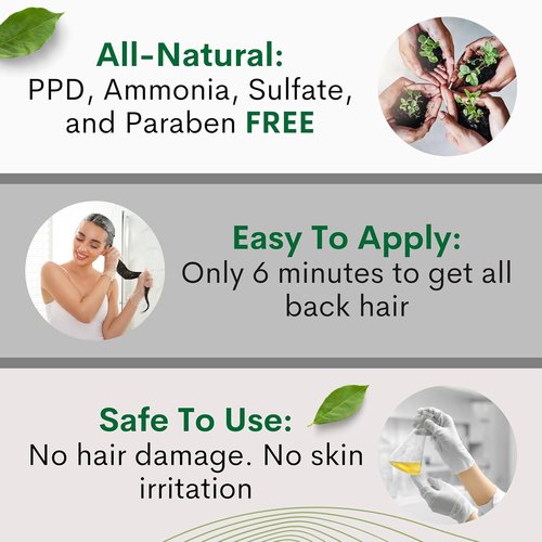 Regine Switzerland Black Hair Dye Shampoo - Instantly Covers Gray Hair - Ammonia-Free, Herbal Formula for Men & Women