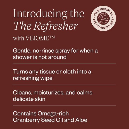 DIVA Refresher - Gentle No-Rinse Spray Cleanser - Fragrance-Free Plant-Based Formula | 100 mL