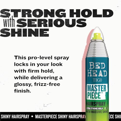 TIGI Bed Head Masterpiece Extra Hold Hair Spray - Frizz Control for Shiny, Glossy Hair | 10.3 oz
