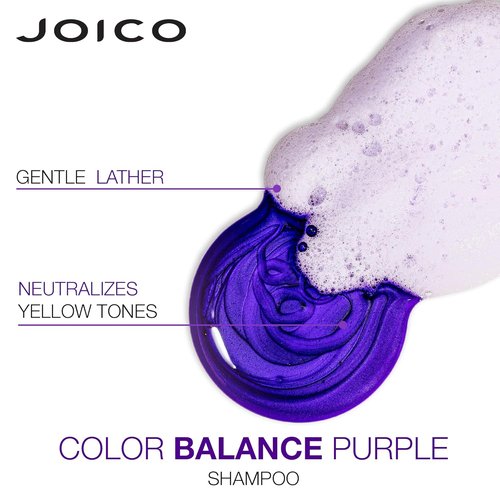 Joico Color Balance Purple Shampoo & Conditioner Set - Eliminate Brassy Tones for Cool Blonde & Gray Hair