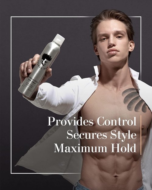 Avenue Man Extreme Hold Hairspray - Paraben-Free Hair Spray with Natural Extracts | 9.0 oz for Extra Firm Hold