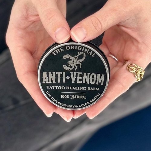 Anti*Venom Tattoo Aftercare – Premium Organic Tattoo Aftercare for Nourishing Fresh Tattoos, Daily Tattoo Moisturizer, Fast-Absorbing, Unscented & Dye-Free, Petroleum-Free, Artisan Quality