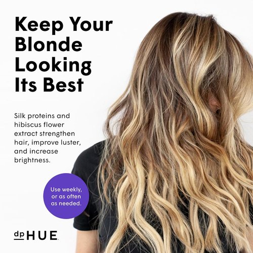 dpHUE Cool Blonde Shampoo - 8.5 oz | Neutralize Yellow & Brassy Tones - Color Safe & Sulfate Free