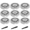SH60 Replacement Heads Compatible with Philips Norelco Series 6000 Electric Shavers, Precision Blades for S6810/82 S6850/85 S6880/81 Razors, 9 Pack