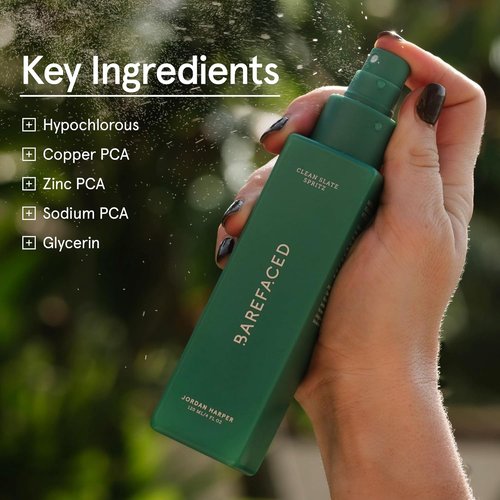 Barefaced Clean Slate Spritz - Hypochlorous Acid Mist for Face & Body, Hydrating & Soothing 4 Fl Oz