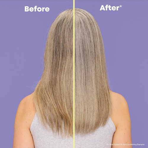 Matrix So Silver Purple Shampoo - Brightening & Toning for Blonde, Grey, and Platinum Hair | Vegan Formula