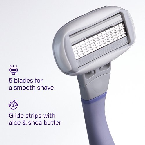 Flamingo Women's Original Razor Blade Refill Cartridges for Women - 10 Count - 5-Blade Shaving Razors for Women