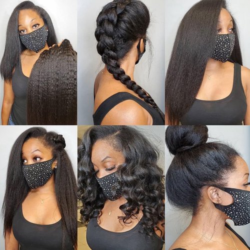 LINYINGYH 12a Single Bundles Human Hair Kinky Straight 1 Bundle Yaki Straight Bundles 14 inch Brazilian Remy Hair Weave Bundles Real Unprocessed Virgin Hair Extensions Natural Color