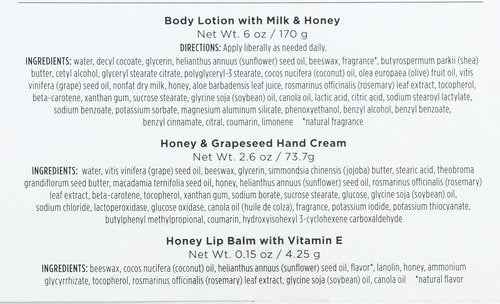 Burt's Bees Honey Pot Skin And Lip Gift Pack - Nourishing Hydration | Perfect For Gifting