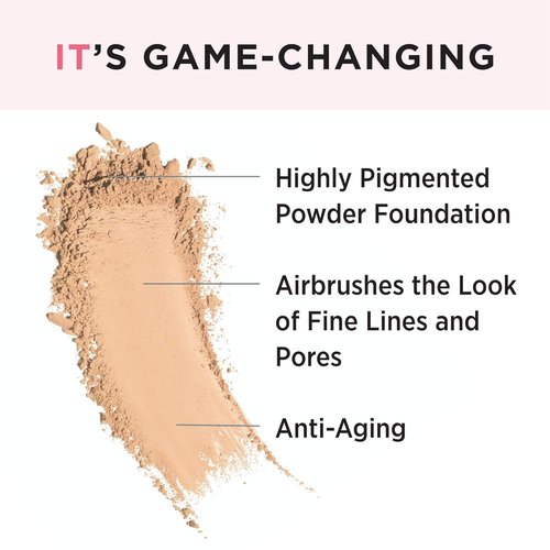 IT Cosmetics Celebration Foundation - Full Coverage Anti-Aging Powder Makeup | Blurs Pores & Fine Lines, 0.3 oz