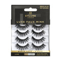 Eylure Luxe Faux Mink False Lashes - Regal, 4 Pairs Bonus Pack | Glue Included | 10 Wears