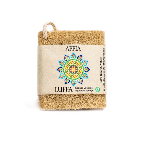 Premium Organic Loofah Sponge Medium 6“ | Loofah for Bath & Shower | Body Scrubber for Shower Scrubbing | Eco Friendly 100% Natural & Biodegradable | Daily Skin Cleansing Care for Women and Men