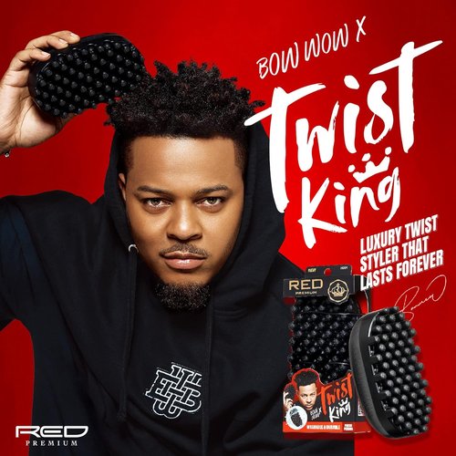 Red by Kiss Bowwow Twist King - Premium Luxury Twist Styler Comb Brush for Afro & Curly Hair