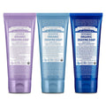 Dr. Bronner's - Organic Shaving Soap (7 oz, 3-Pack, Variety Pack) Lavender, Baby Unscented, & Peppermint - Certified Organic, Sugar & Shikakai Powder, Moisturizes, Use on Face, Underarms, & Legs